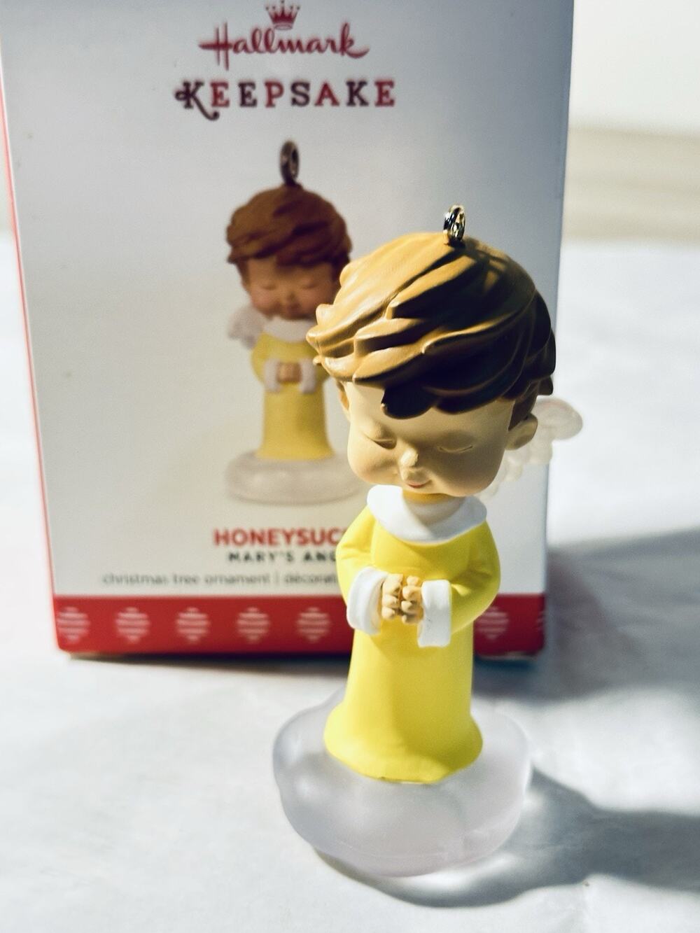 2017 Honeysuckle Mary's Angels Hallmark Christmas Ornament *O